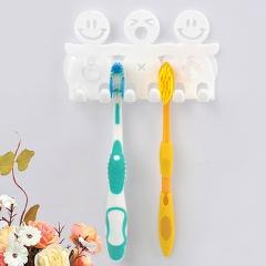 Bathroom Sets cute Cartoon Sucker Toothbrush Holder / Suction Hooks 5 Position Tooth Brush Holder