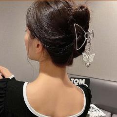 Haimeikang Vintage Hair Clip Claws Alloy Hollow Hair Clip Crab For Women Shinning Hairpin Ponytail Headwear Hair Accessories