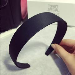 Haimeikang Black Simple Cotton Hairband Headband for Women Girls Wide Hair Band Head on Female Hair Hoop Band Headwear