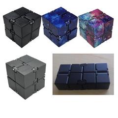 Premium Metal Infinity Cube Toy Aluminium Deformation Magical Cube Toys for chilren Stress Reliever for EDC Anxiety