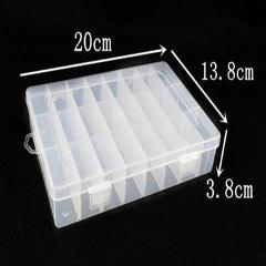 Plastic Detachable 24 Slots Fishing Lure Bait Hooks Tackle Accessory Storage Case Box Small Scoop Box 24 Compartments NEW