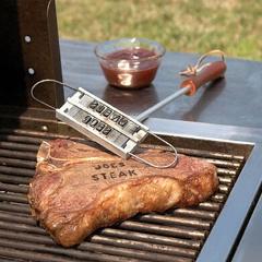 BBQ Meat Branding iron Tong 55 letters DIY Barbecue Letter Printed Steak Meat Barbecue Signature Name Marking Stamp Tool