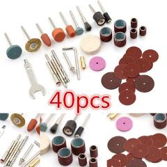 40pcs Wood Metal Grinding Polish Electric Drill Grinder Engraving Grinder Mini Drill Electric Rotary Tool Grinding Machine Parts