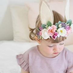 1Pcs Flower Crown Wreath Baby Headband Garland Travel Baby Girl Hair Accessories Photography Props Wedding Hairbands