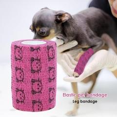 Self-adhesive Elastic Bandage for Pet Dog Cat Bandage Leg Cover Protector Strap Medical Bandage Non-woven Cohesive Bandage