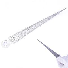 Stainless Steel Taper Gauge Feeler Gap Hole Measuring Tool Double Side Wedge Feeler Hole Gap Taper Aperture Scale 1-15mm