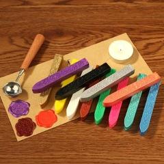 26 Colors Retro Sealing Wax Seal Dedicated Beeswax Stick for Seal Stamp Rod Wax Grip Mount Stamps Craft