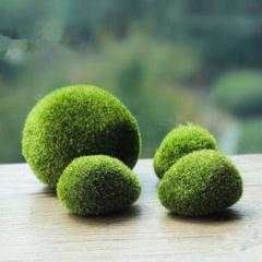 NEW Hot Sale Synthetic Resin Green Moss Ball 3size Marimo Aquarium Plant Cladophora Underwater Fish Tank Ornament