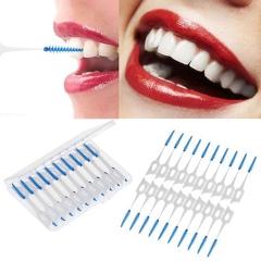 20pcs/40Pcs Floss Sticks Adults Interdental Brushes Clean Between Teeth Floss Brushes Toothpick ToothBrush Dental Oral Care Tool