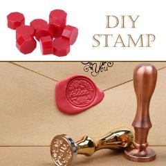 100pcs/lot Octagon Retro Sealing Wax Beads Stamping Envelope Decor  Envelope Documents Wedding Invitation