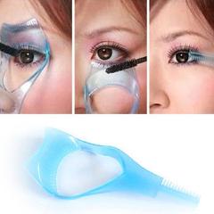 Eyelash Tools 3 in 1 Makeup Mascara Shield Guard Curler Applicator Comb Guide Card Makeup Tool Beauty Cosmetic Tool
