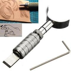 Copper Rotating Carving Knife DIY Handmade Adjustable Swivel Leather Tools Carving Knife Blade Leathercraft Tools