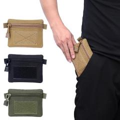 Outdoor EDC Molle Pouch Wallet Waterproof Portable Travel Zipper Waist Bag for Camping Hiking Waist Pouch Bag Camping Hiking