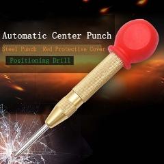 Automatic Center Pin Punch Spring Loaded Marking Starting Holes Tool Wood Press Dent Marker Woodwork Tool Drill Bit