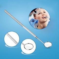 1pc Dentist Tool Stainless Steel Handle Antifog Dental Mirror Instruments Mouth Oral Teeth Care Tooth Amplify Inspection