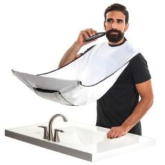 New Male Beard Shaving Apron Care Clean Hair Adult Bibs Shaver Holder Bathroom Organizer Gift for Man