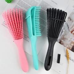 Salon Detangling Brush for Curly Hair Non-slip Rubber Octopus Hair Brush Comb Scalp Massage Brushes Hair Styling Tool