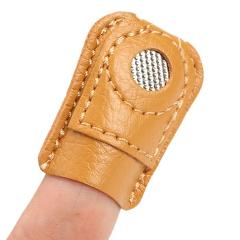 Thimble Sleeve Handmade Sewing Tools Thimble Fingertip Protection Guard Leather Finger Cots Sewing Craft Accessories