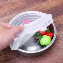 Reusable Stretch Silicone Lids Heat Resistant Food Wrap Bowl Pot Pan Cover Cookware Fresh-keeping Lids Kitchen Accessories