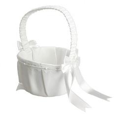 Wedding Basket Flower Girl Basket for Ceremony Wedding Decoration Love Case Satin Basket Storage Flower Girl Basket Container