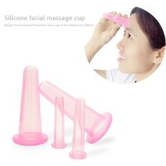 2/4pcs Manual Suction Cups Cupping Therapy Kit Facial Body Relaxation Silicone Cupping Suction Can Vacuum Face Massage Cup