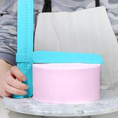 Plastic Sugarcraft Cake Scraper Cake Decorating Tools Adjustable Cake Cream Smooth Scraper DIY Cake Tools