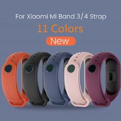 Strap For Xiaomi Mi Band 6 5 4 3 Silicone Wristband Bracelet Replacement MiBand 4 6 Wrist Color TPU Strap For Xiaomi Band 4 5 6