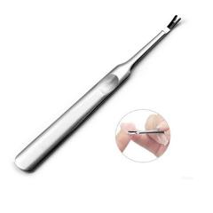 Dead Skin Pusher Nail Fork Nipper Stainless Steel Pusher Nail Cuticle Remover Manicure Pedicure Nail Art Tool