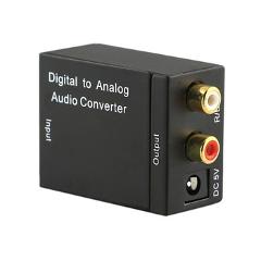 VANPOWER 3.5mm Jack Digital Audio Converter Coaxial/Toslink Digital to Analog RCA L/R Audio Converter Adapter Optical Amplifier