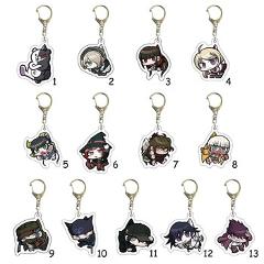 2021 New Danganronpa V3: Killing Harmony Monokuma Saihara Syuichi Acrylic Keychain Keyring Cosplay Animation Figure Bag Pendants