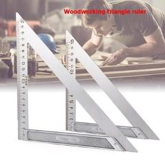 Precise Stainless Steel Triangle Ruler for Woodworking Speed Square Angle Protractor Measuring Tool