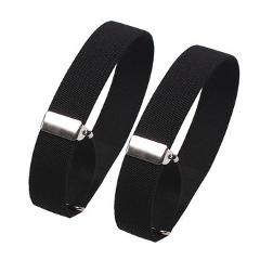 Mens Sleeve Garters Holders Stripe/Plaid Arm Bands Sleeve Shirt Groom Elastic Garter Metal Bracelet For Ladies Non-Slip Straps