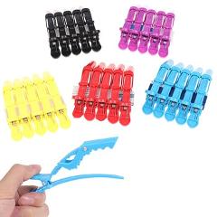 5pcs Professional Matte Sectioning Clips Clamps Hairdressing Salon Hair Grip Crocodile Hairdressing Hair Style Barbers Clips