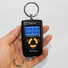 Mini Hand Held hanging scale 45kg/10g LCD Digital Traveling Fishing Pocket Suitcase Hook Weight Luggage Scale